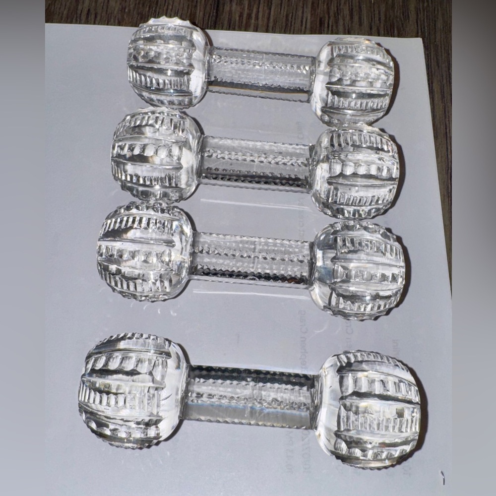 American Brilliant cut glass antique knife rests (Set of 5)